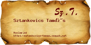 Sztankovics Tamás névjegykártya